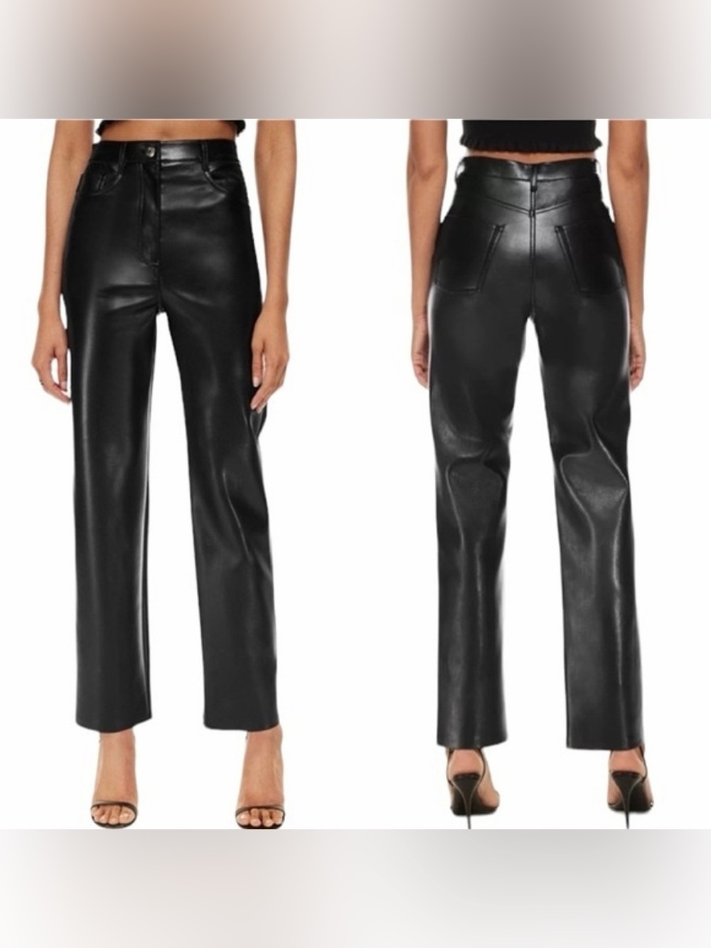 Wilfred Melina Black Vegan Leather Pants Size 8